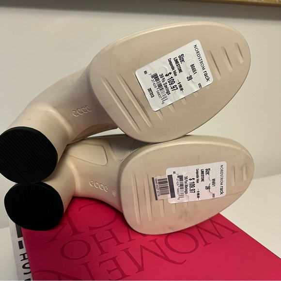 ECCO Women's Sculpted Lx 55 Block-Heeled Loafer cream size euro 39 (us 8-8,5) - Picture 11 of 14